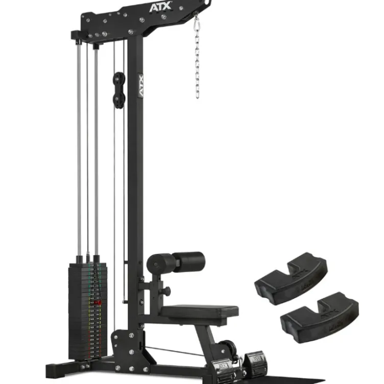 Station de tirage double ATX avec colonne de poids de 115 kg - Capacité 160 kg