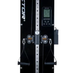 Station de tirage professionnelle Vektor avec poulies doubles et système de décompression à air 2 × 16 kg - Écran numérique