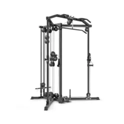 Station de tirage vis à vis à charge libre jusqu'à 120 kg avec barres de traction - Équipement de musculation professionnel
