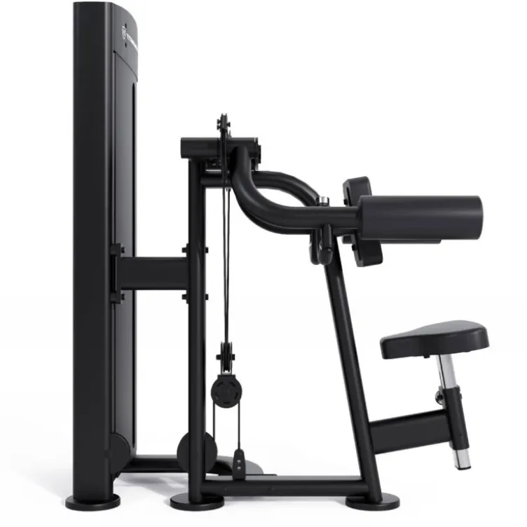 Station d'élévations latérales à charge guidée 100 kg Black Series pour deltoïdes - Titanium Strength BS-S26