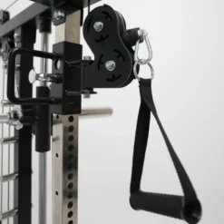 Station Force USA G4 All-In-One Trainer - Rack à squat avec Smith Machine et Double Poulie de 77 kg