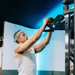 Station Functional Trainer Double Poulies Réglables et Colonne de poids 2 x 100 kg- Elite Series Titanium Strength