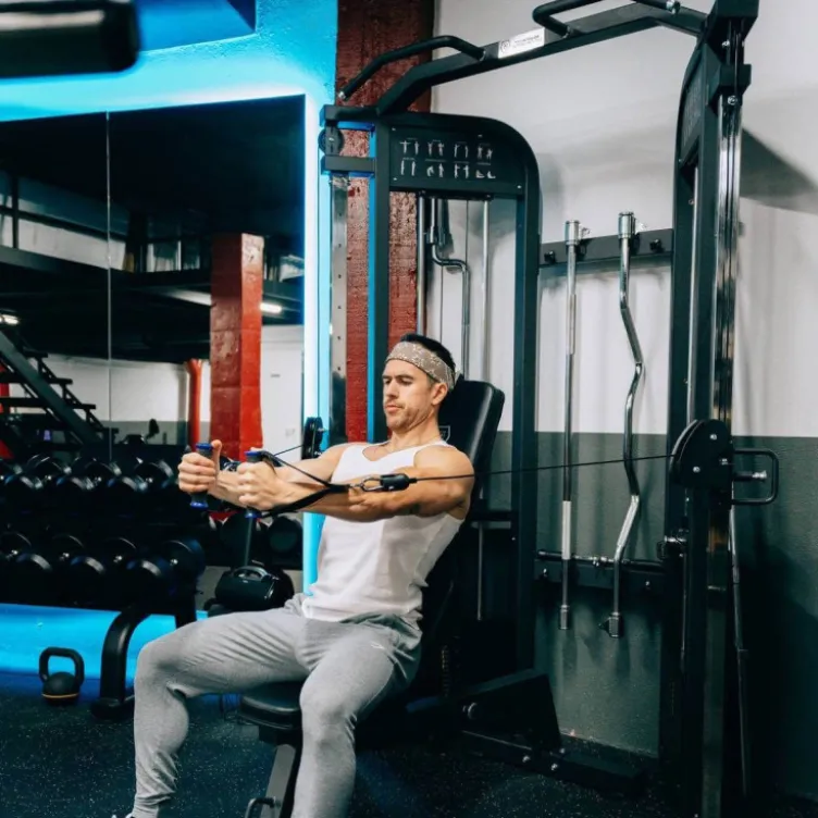 Station Functional Trainer Double Poulies Réglables et Colonne de poids 2 x 100 kg- Elite Series Titanium Strength