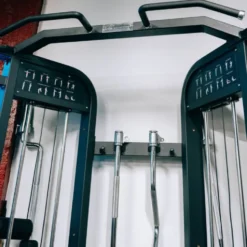 Station Functional Trainer Double Poulies Réglables et Colonne de poids 2 x 100 kg- Elite Series Titanium Strength