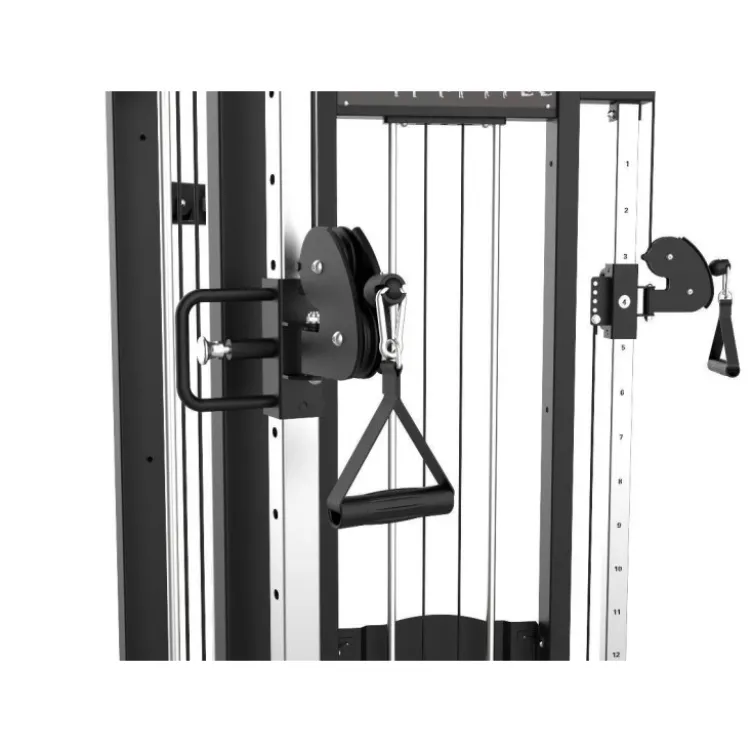 Station Functional Trainer Double Poulies Réglables et Colonne de poids 2 x 100 kg- Elite Series Titanium Strength