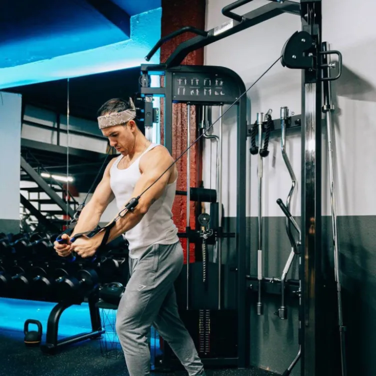 Station Functional Trainer Double Poulies Réglables et Colonne de poids 2 x 100 kg- Elite Series Titanium Strength