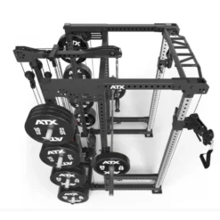 Station Hardcore Power rack ATX avec système à poulie double et colonne de poids 125 kg - Série 700