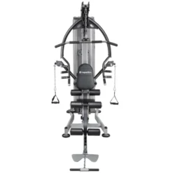 Station home-gym haut de gamme multi équipée avec colonne de poids 90 kg et leg curl extension