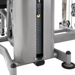 Station home-gym haut de gamme multi équipée avec colonne de poids 90 kg et leg curl extension