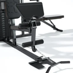 Station Home Gym multipostes 3 en 1 avec poulie haute et basse - Poste à dips - Sac de boxe