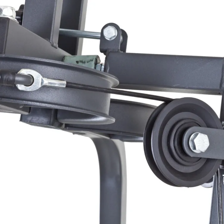 Station home-gym multi-équipée à charges libres pour entraînements polyvalents et complets à domicile