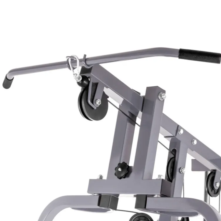 Station homegym polyvalente de musculation complète avec colonne de poids
