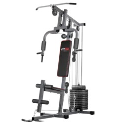 Station homegym polyvalente de musculation complète avec colonne de poids