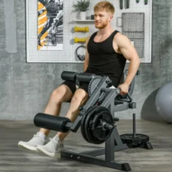 Station leg curl dual leg extension à charge libre jusqu'à 60 kg - 32 positions possibles