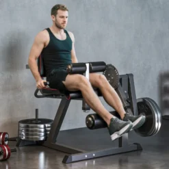Station leg curl dual leg extension à charge libre jusqu'à 60 kg - 32 positions possibles