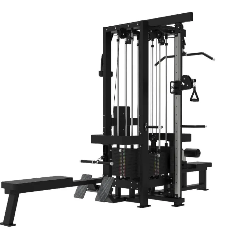Station multigym à charge guidée Titanium Élite Séries EL-CS04 - Multi-jungle machine pour entraînement complet du corps