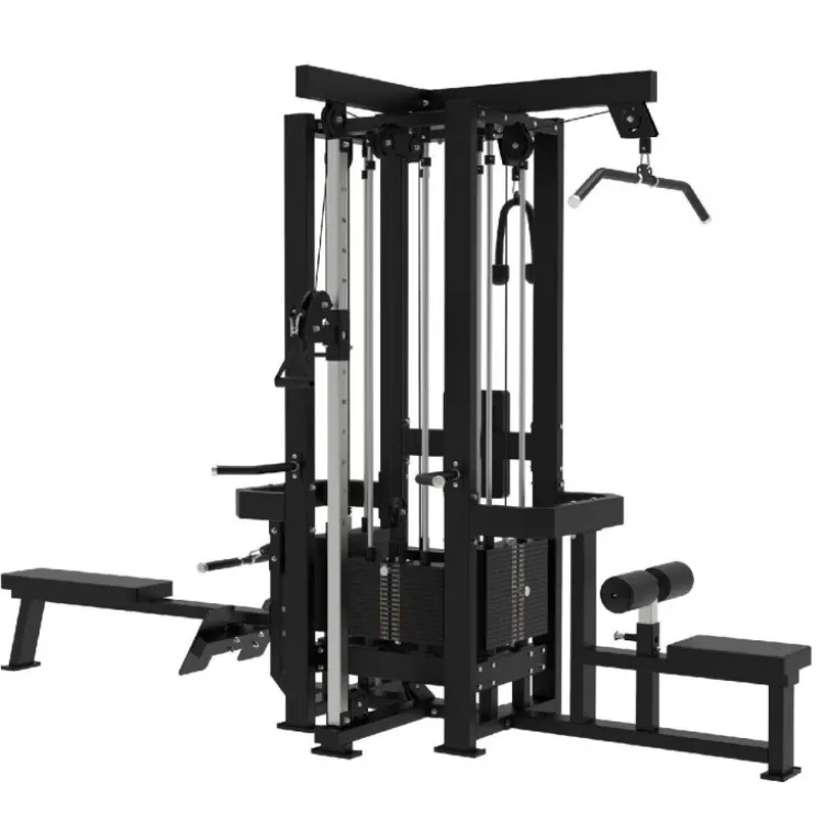 Station multigym à charge guidée Titanium Élite Séries EL-CS04 - Multi-jungle machine pour entraînement complet du corps