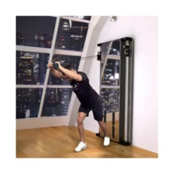 Station musculation poulie vis-à-vis mirror pour exercices de tirage avec charge guidée jusqu'à 50 kg - Appareil professionnel