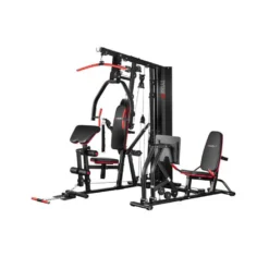 Station polyvalente multi-exercices de musculation avec presse à cuisses pour homegym