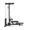 Station à poulie haute et basse ATX avec colonne de poids de 115 kg et repose-pieds réglable - Banc d'aviron rabattable
