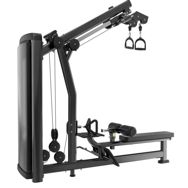 Station à poulie haute unilatérale avec poste rowing à charge guidée 100 kg - Matériel PRO Titanium Strength Genesis GS-S47