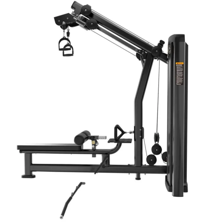 Station à poulie haute unilatérale avec poste rowing à charge guidée 100 kg - Matériel PRO Titanium Strength Genesis GS-S47