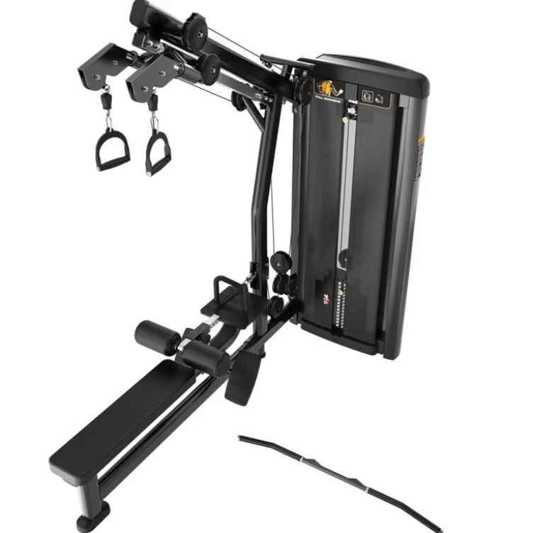 Station à poulie haute unilatérale avec poste rowing à charge guidée 100 kg - Matériel PRO Titanium Strength Genesis GS-S47