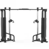 Station à poulie vis à vis Titanium Strength Black Séries avec 2 x 90 kg de charge - Exercices de tirage