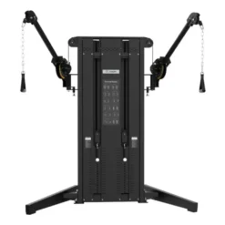 Station poulie vis à vis 2 x 90 kgpour entraînement de musculation professionnels - Titanium Strength Black Séries EL-FM
