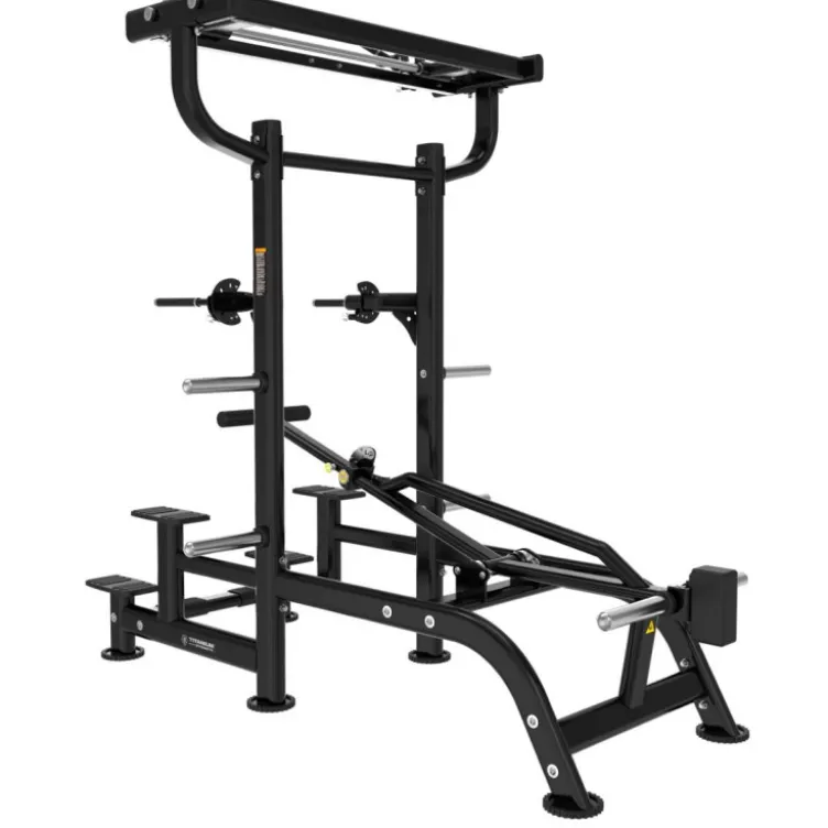 Station pour dips et tractions assistées avec levier d'assistance et prises ajustables - Titanium Genesis Series GS-PL85