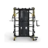 Station power rack 2 x 90 kg avec poulie vis à vis et multipress - Set d'accessoires inclus et capacité de charge 1000 kg