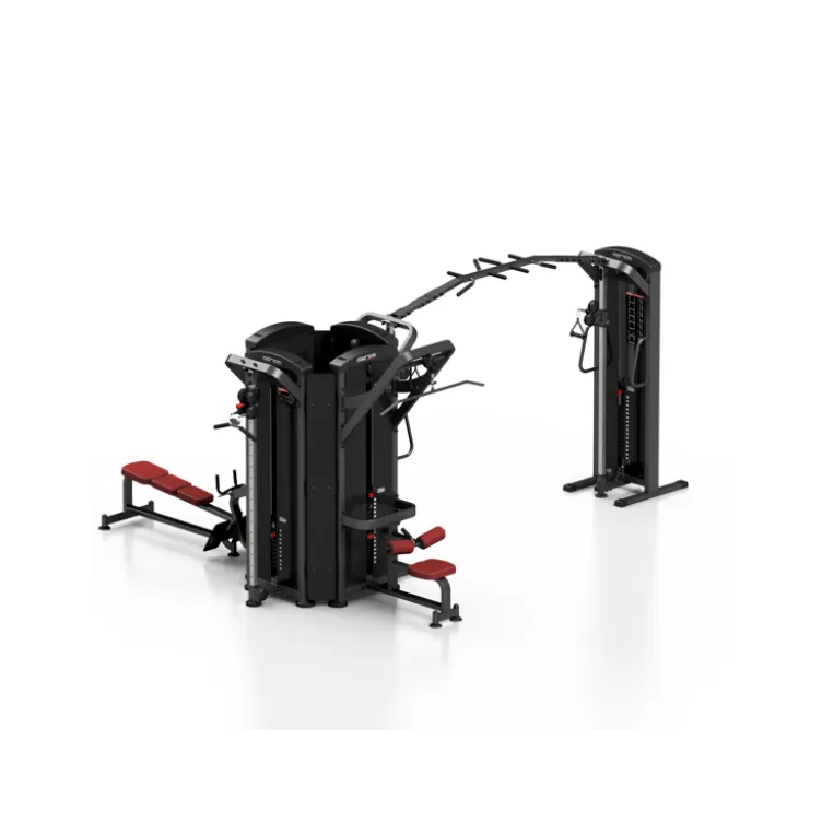 Station professionnelle de musculation multipostes 6 en 1