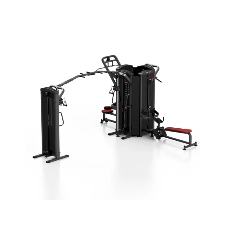 Station professionnelle de musculation multipostes 6 en 1