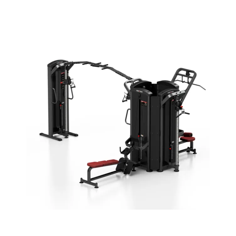 Station professionnelle de musculation multipostes 6 en 1
