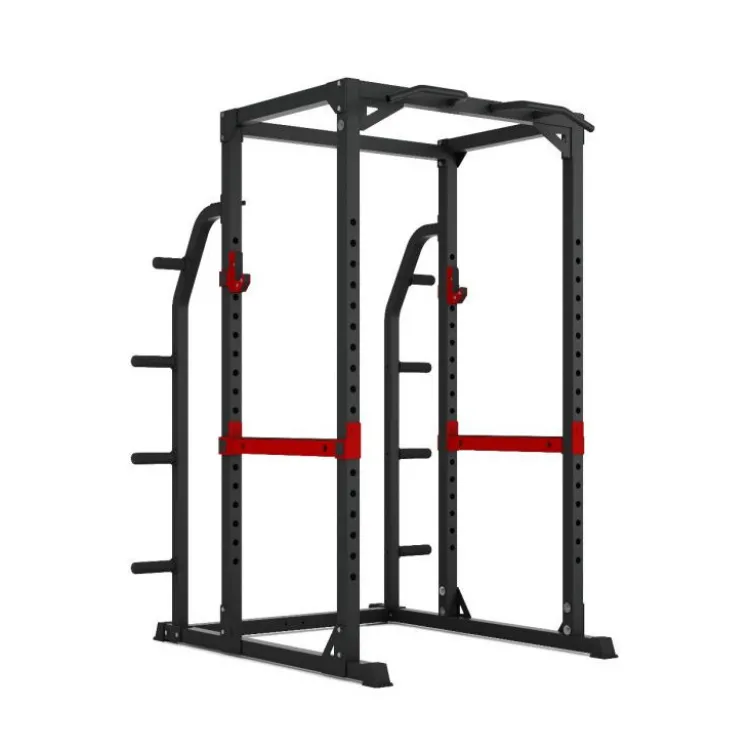 Station rack de musculation semi-pro avec support de rangement pour disques 50 mm - Power Rack RH70 Titanium Strength