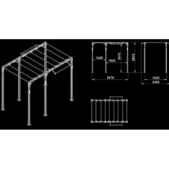 Station rigs de crosstraining professionnelle avec échelle de pompier intégrée - ATX Functional RIG 700 Ladder 2 à 5 modules