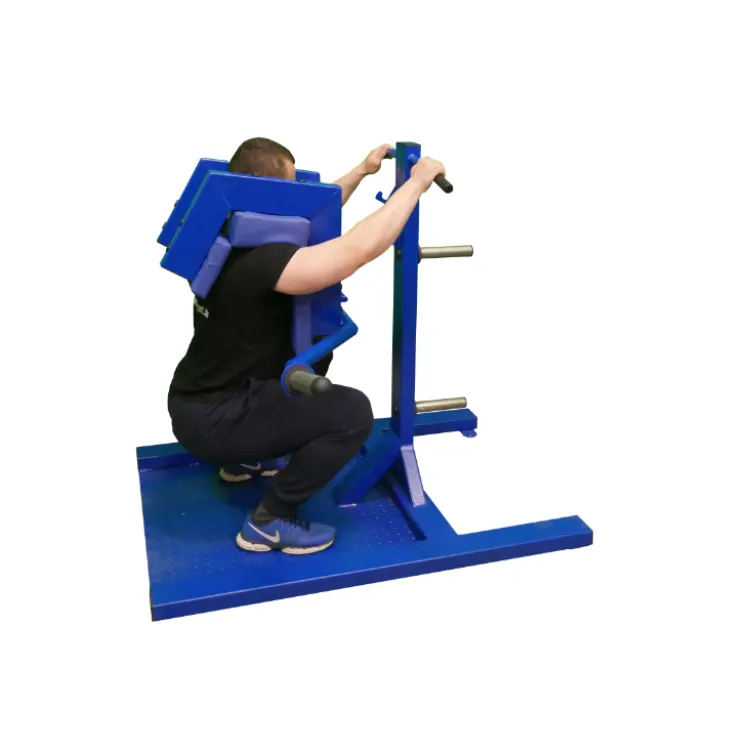 Station à squats Leg Master pour entraînement complet des cuisses - Disques olympiques