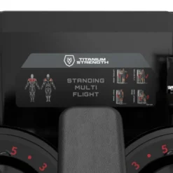 Station Standing Multi Flight à charge guidée 125 kg Titanium Strength Black Series RX BSRX-S28