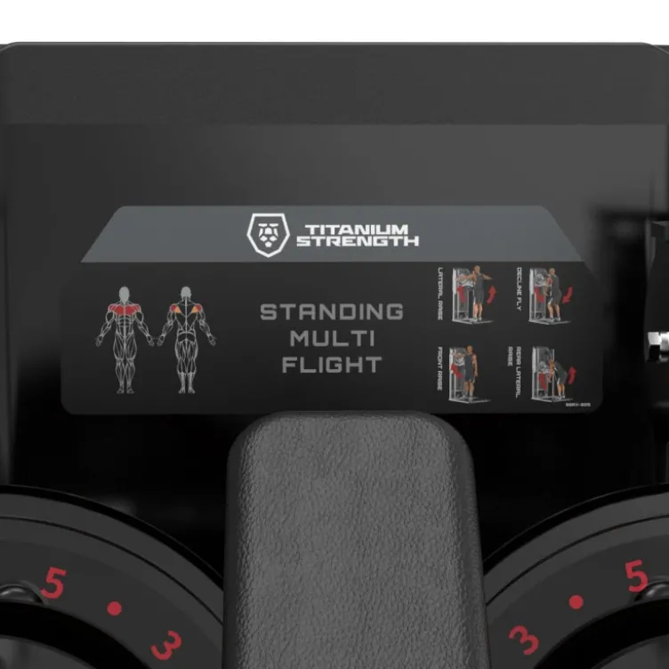 Station Standing Multi Flight à charge guidée 125 kg Titanium Strength Black Series RX BSRX-S28