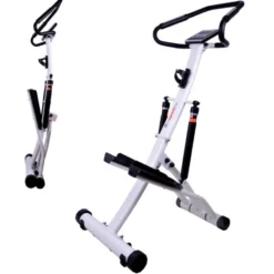 Stepper Bailar avec cadre robuste et amortisseurs hydrauliques pour training endurance - Roues de transport