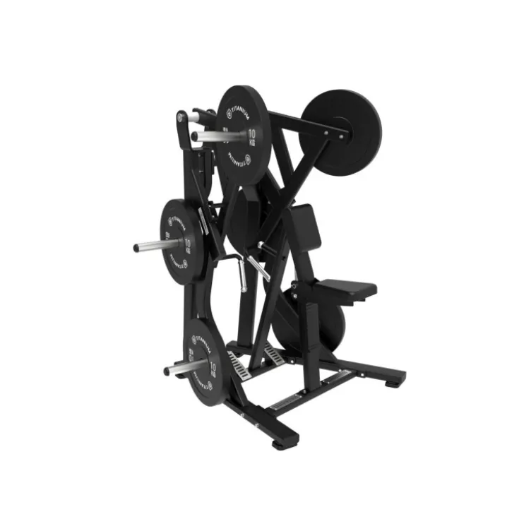 Strength Plate loaded Low Row Iso-Lateral Machine de Titanium Strength Élite Séries EL-PL17 - Entraînement du dos