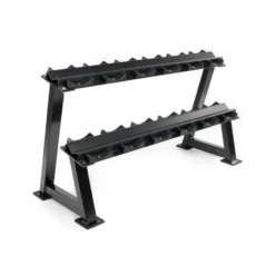 Support de rangement ATX pour haltères double plateaux modulable et extensible avec demi-coques