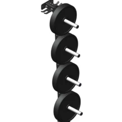 Support de rangement compact à fixation murale pour barres et poids de musculation - ATX
