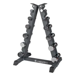 Support de rangement et stockage en acier robuste pour 6 paires d'haltères de musculation