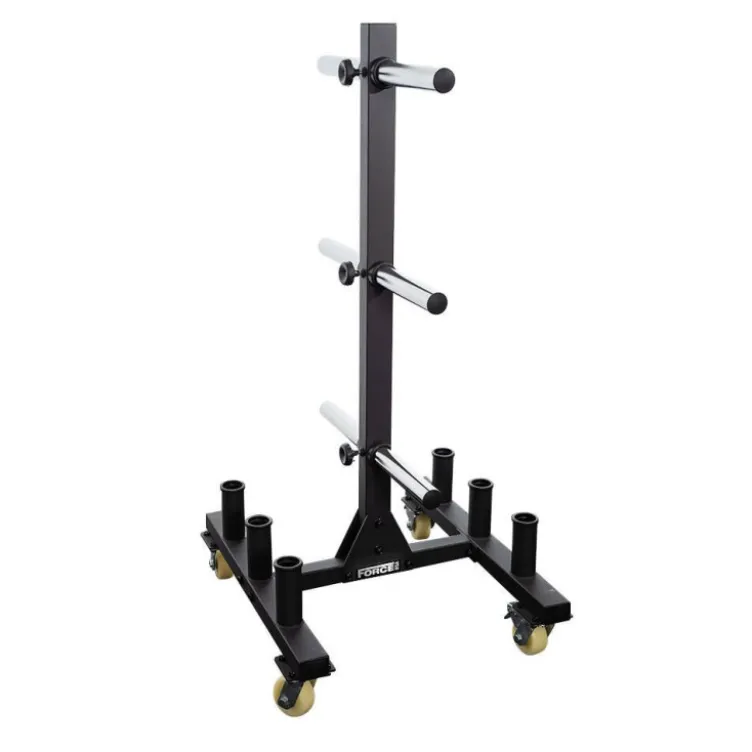 Support de rangement mobile pour disques de poids et barres olympiques Force USA