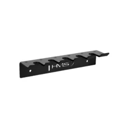Support de rangement mural en acier pour 5 barres de musculation standards