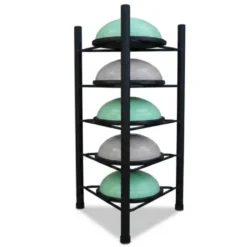 Support de rangement pour 5 balance trainers avec structure métallique renforcée et pieds antidérapants