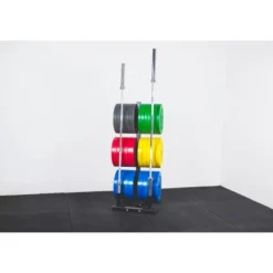 Support de rangement pour disques et barres olympiques capacité de chargement 500 kg