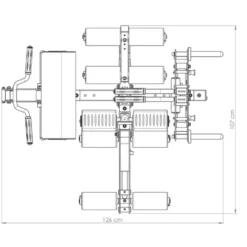 Support de rangement pour options ATX : Leg Curl / Pupitre à Biceps / Poste à triceps / Pec Fly / Poste à abdominaux