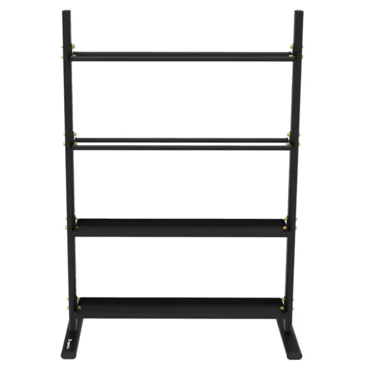 Support de rangement 4 étagères pour Kettlebells et Medecines Balls - Capacité 600 kg - Options de stockage supplémentaires